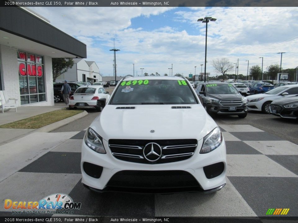 2018 Mercedes-Benz GLE 350 Polar White / Black Photo #2