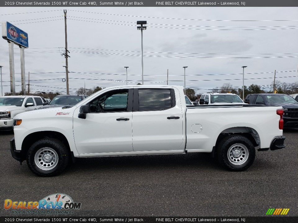 Summit White 2019 Chevrolet Silverado 1500 WT Crew Cab 4WD Photo #3