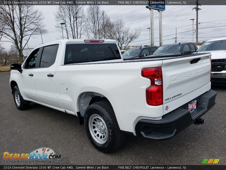 2019 Chevrolet Silverado 1500 WT Crew Cab 4WD Summit White / Jet Black Photo #4