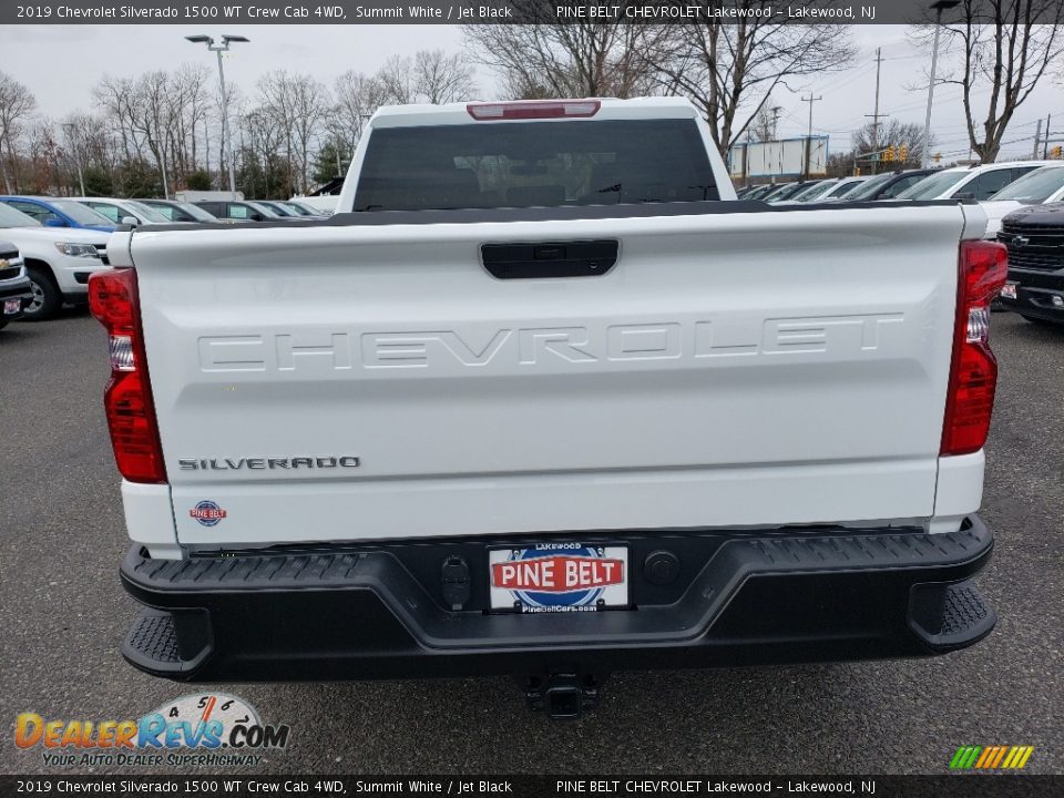 2019 Chevrolet Silverado 1500 WT Crew Cab 4WD Summit White / Jet Black Photo #5