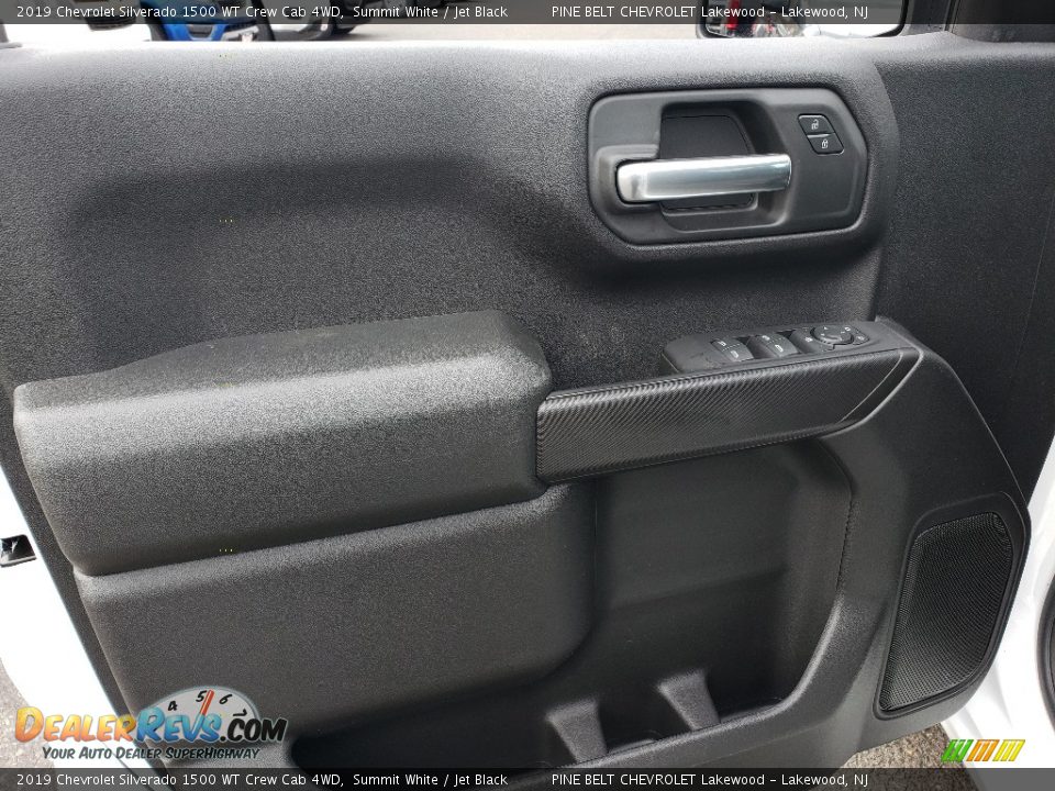2019 Chevrolet Silverado 1500 WT Crew Cab 4WD Summit White / Jet Black Photo #8
