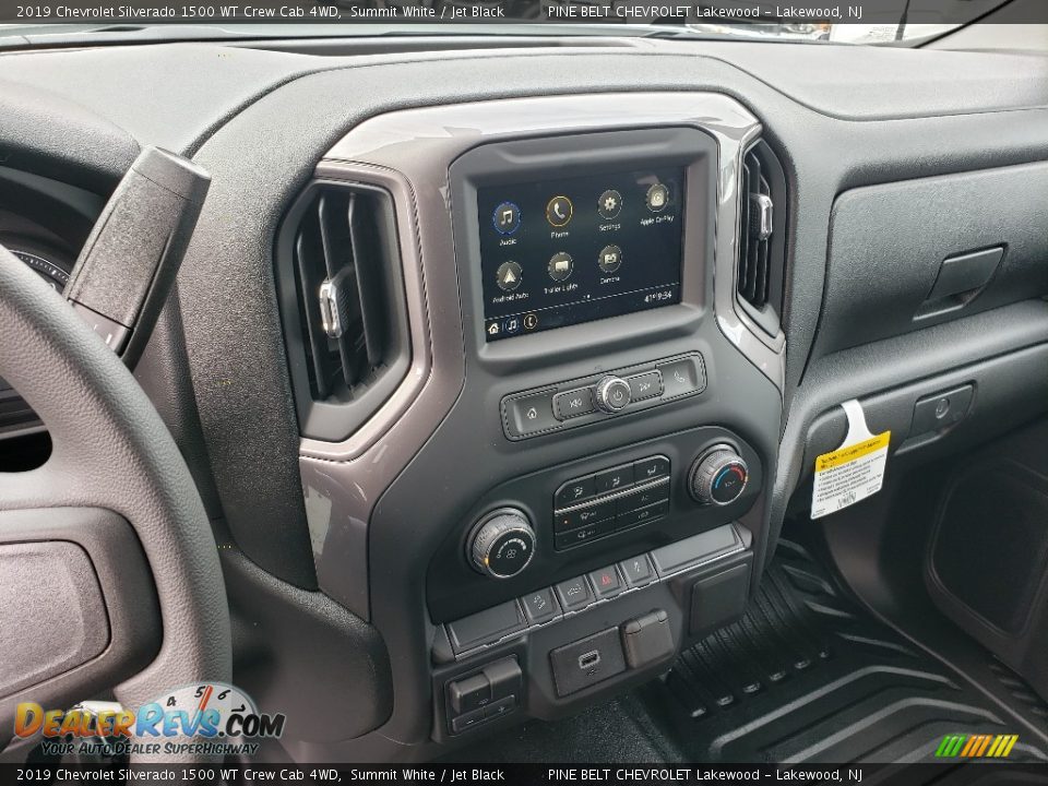 2019 Chevrolet Silverado 1500 WT Crew Cab 4WD Summit White / Jet Black Photo #10