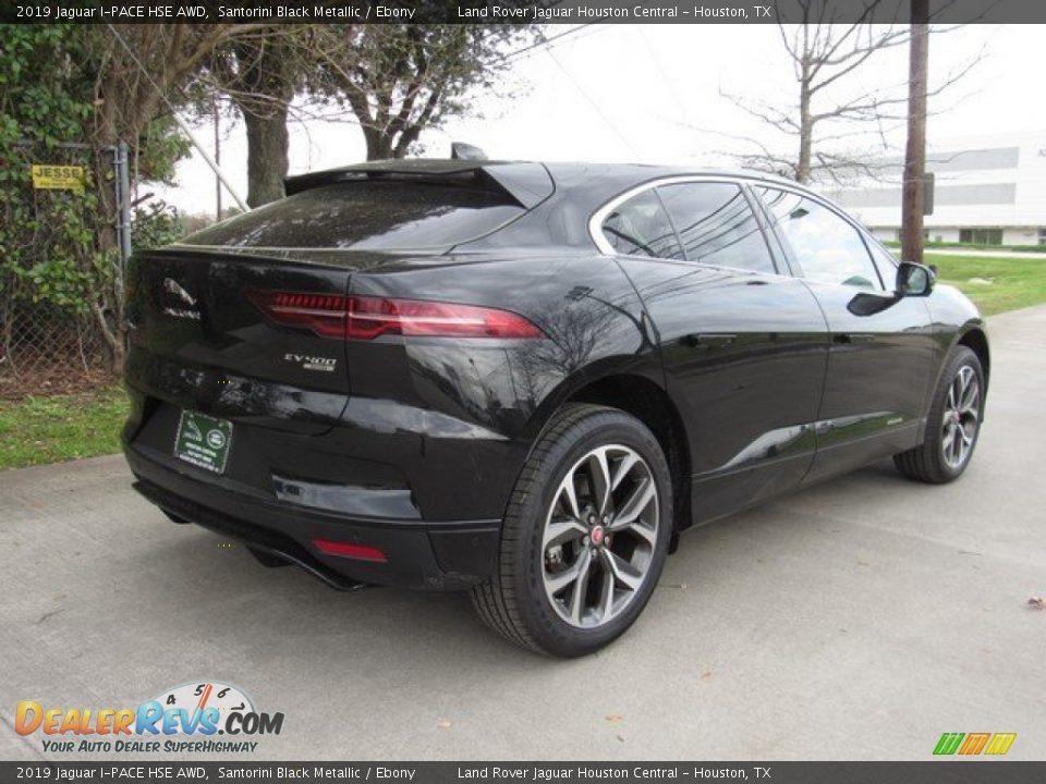2019 Jaguar I-PACE HSE AWD Santorini Black Metallic / Ebony Photo #7