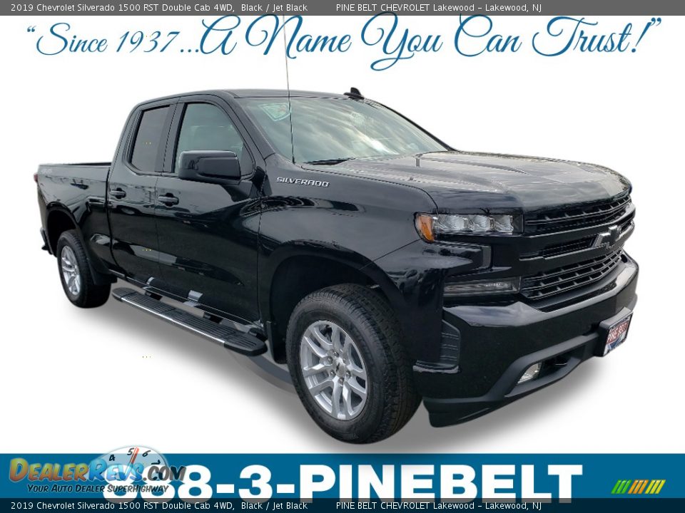 2019 Chevrolet Silverado 1500 RST Double Cab 4WD Black / Jet Black Photo #1