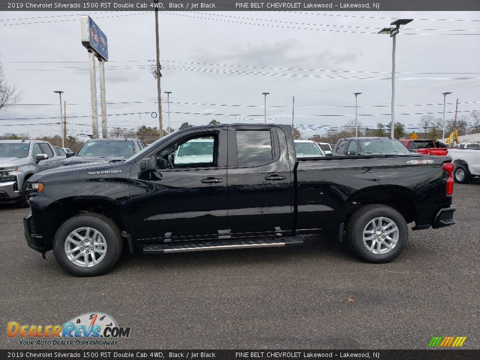 2019 Chevrolet Silverado 1500 RST Double Cab 4WD Black / Jet Black Photo #3