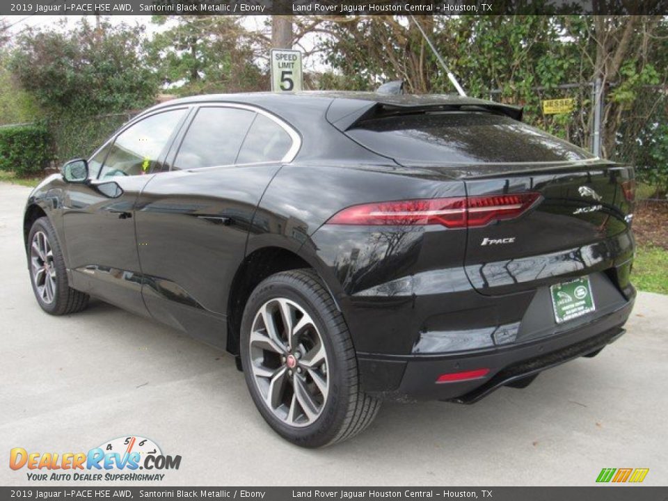 2019 Jaguar I-PACE HSE AWD Santorini Black Metallic / Ebony Photo #12