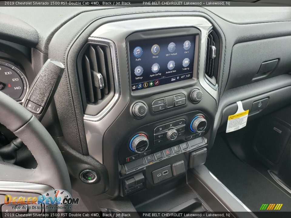 2019 Chevrolet Silverado 1500 RST Double Cab 4WD Black / Jet Black Photo #10