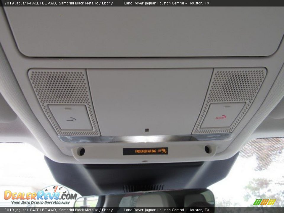 2019 Jaguar I-PACE HSE AWD Santorini Black Metallic / Ebony Photo #35