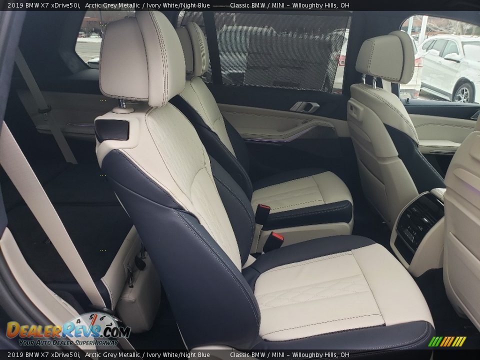 Ivory White/Night Blue Interior - 2019 BMW X7 xDrive50i Photo #5