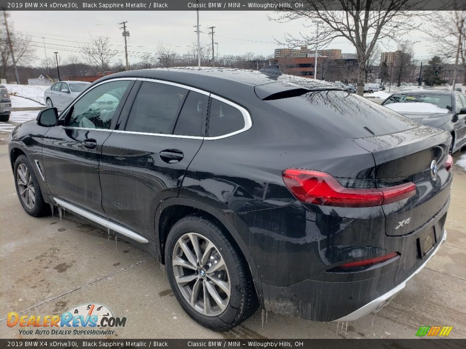 2019 BMW X4 xDrive30i Black Sapphire Metallic / Black Photo #2