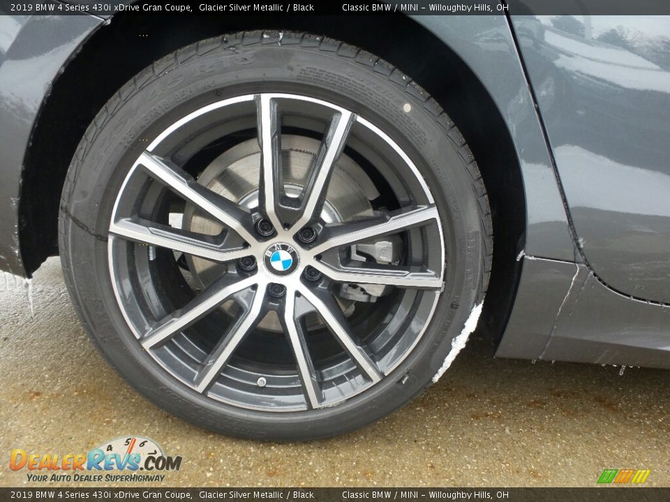 2019 BMW 4 Series 430i xDrive Gran Coupe Glacier Silver Metallic / Black Photo #3