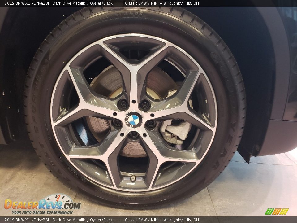 2019 BMW X1 xDrive28i Dark Olive Metallic / Oyster/Black Photo #3