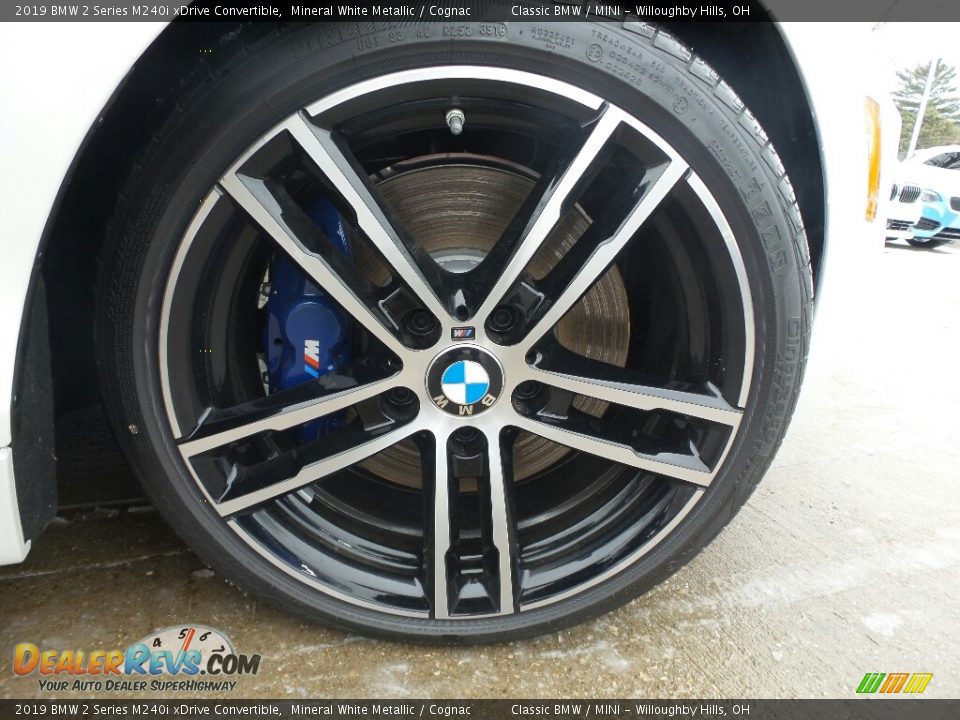 2019 BMW 2 Series M240i xDrive Convertible Mineral White Metallic / Cognac Photo #3