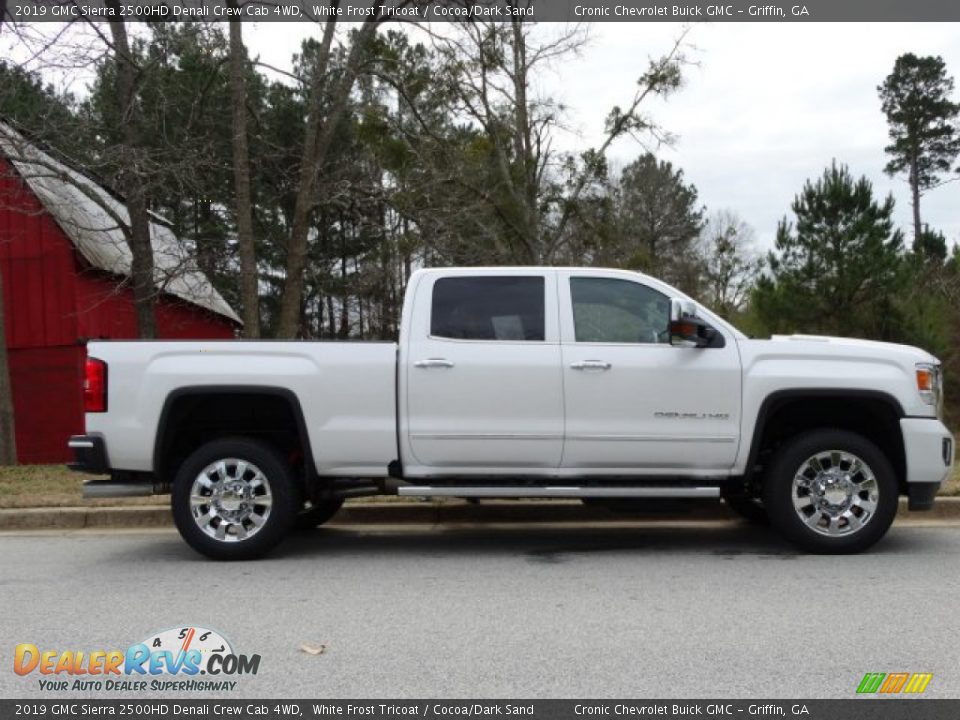 White Frost Tricoat 2019 GMC Sierra 2500HD Denali Crew Cab 4WD Photo #2