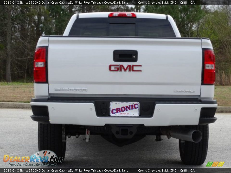 2019 GMC Sierra 2500HD Denali Crew Cab 4WD White Frost Tricoat / Cocoa/Dark Sand Photo #7