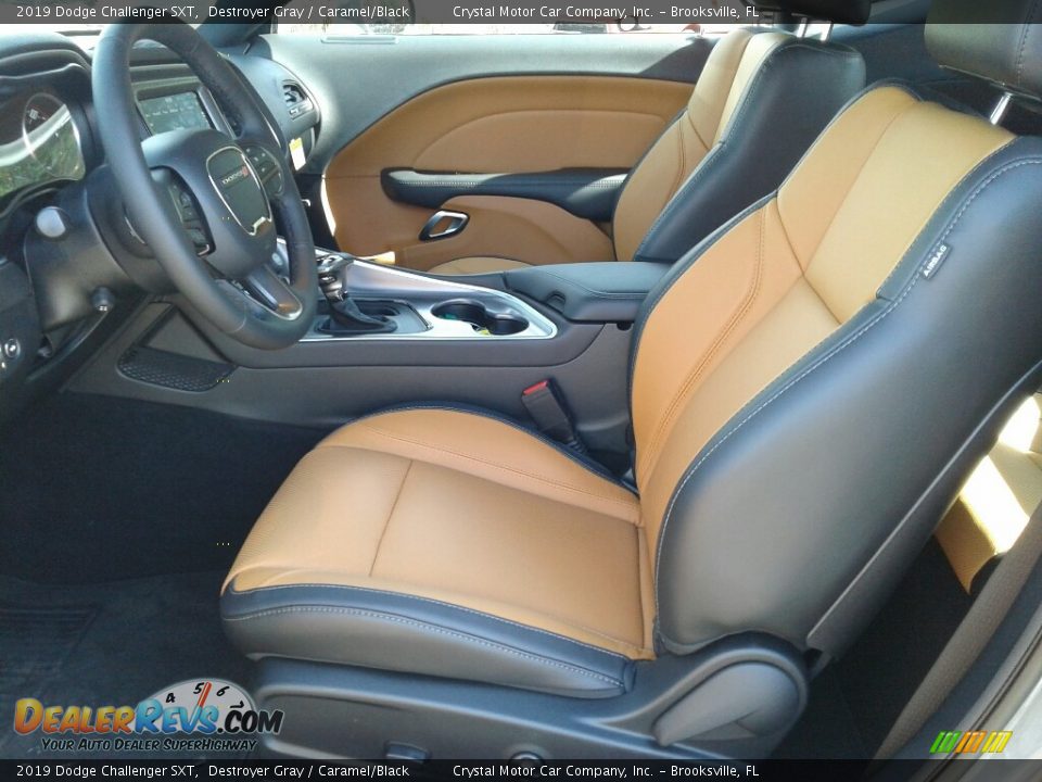 Caramel/Black Interior - 2019 Dodge Challenger SXT Photo #9