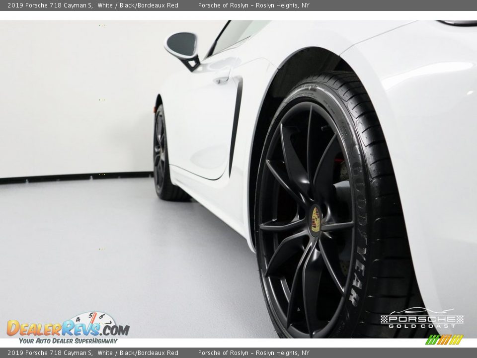 2019 Porsche 718 Cayman S White / Black/Bordeaux Red Photo #5