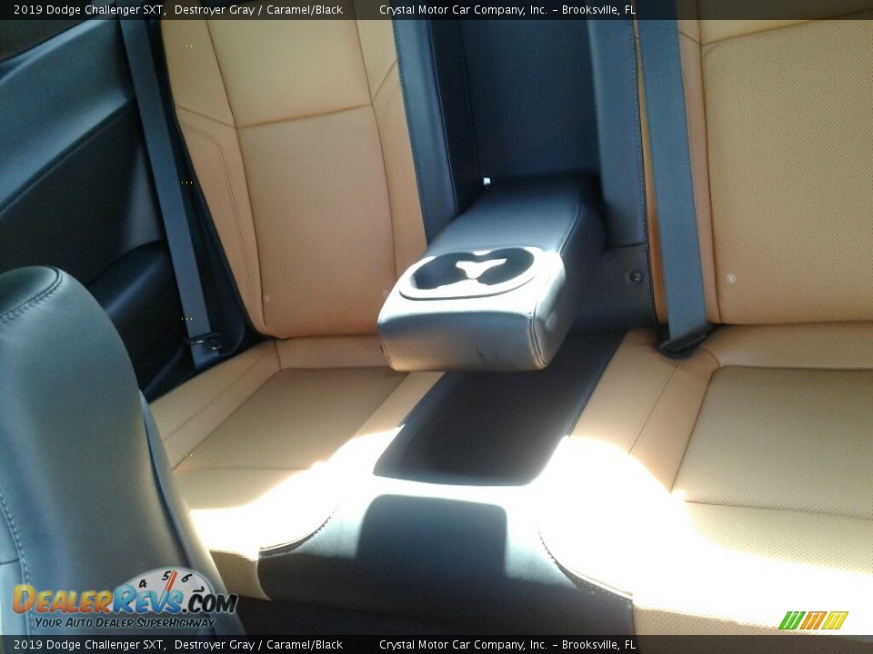 2019 Dodge Challenger SXT Destroyer Gray / Caramel/Black Photo #10