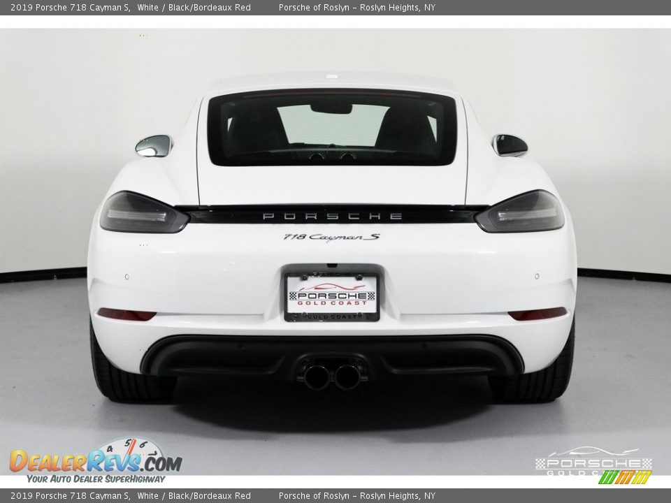 2019 Porsche 718 Cayman S White / Black/Bordeaux Red Photo #6