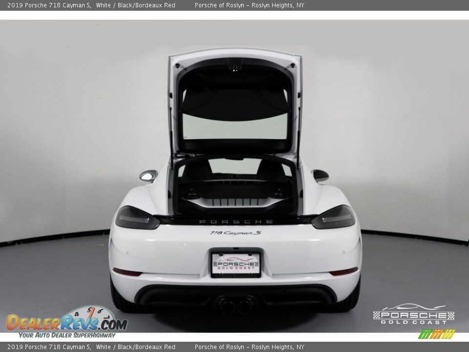 2019 Porsche 718 Cayman S White / Black/Bordeaux Red Photo #7