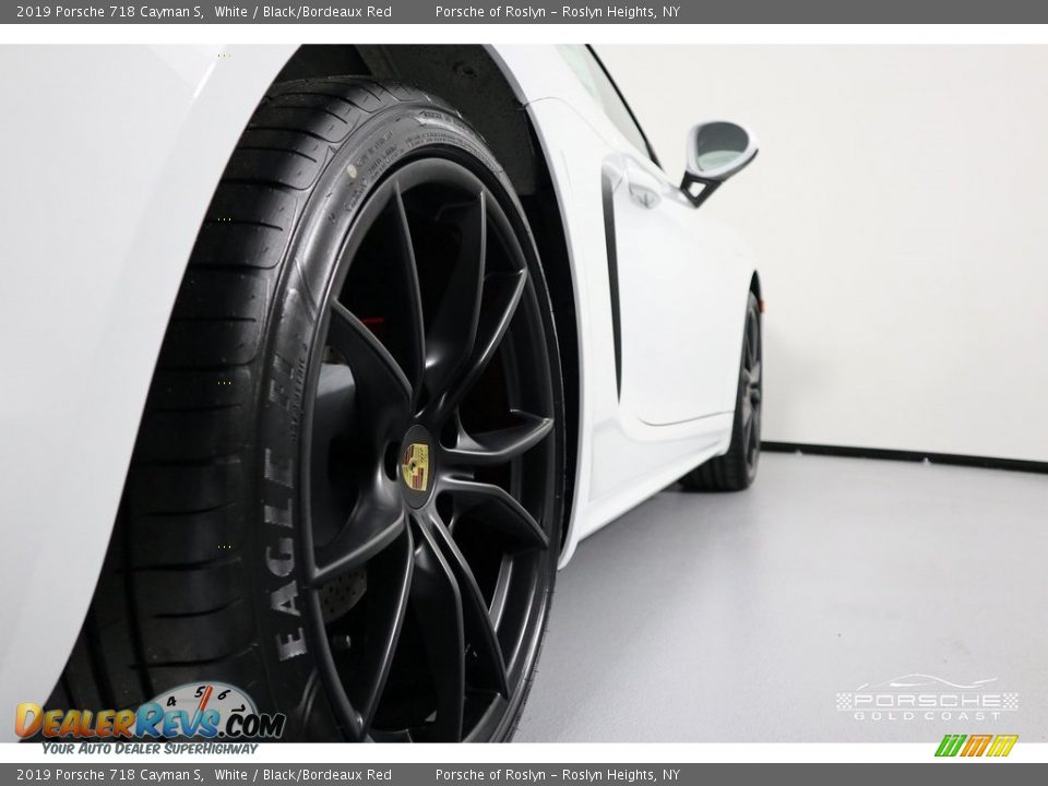 2019 Porsche 718 Cayman S White / Black/Bordeaux Red Photo #10