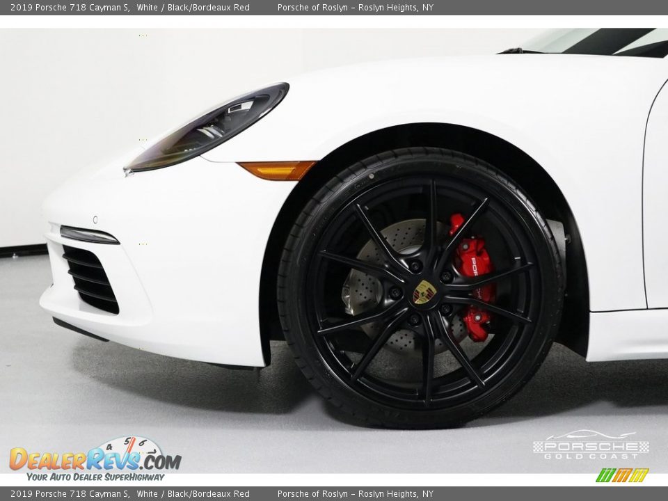 2019 Porsche 718 Cayman S White / Black/Bordeaux Red Photo #11