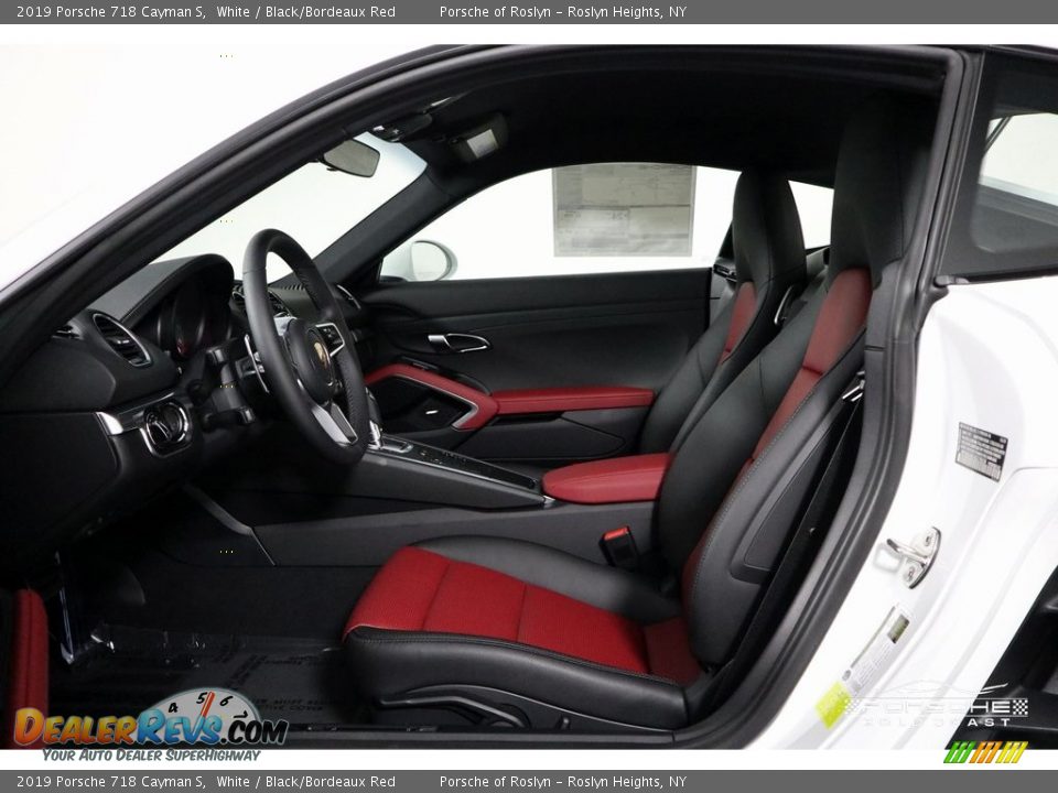 2019 Porsche 718 Cayman S White / Black/Bordeaux Red Photo #13