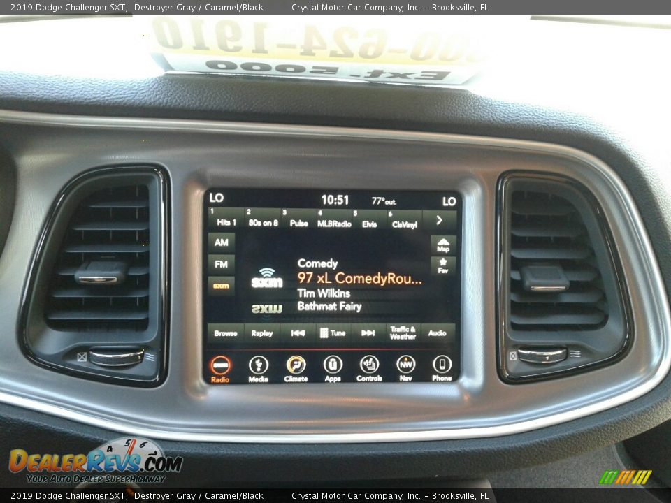 2019 Dodge Challenger SXT Destroyer Gray / Caramel/Black Photo #15