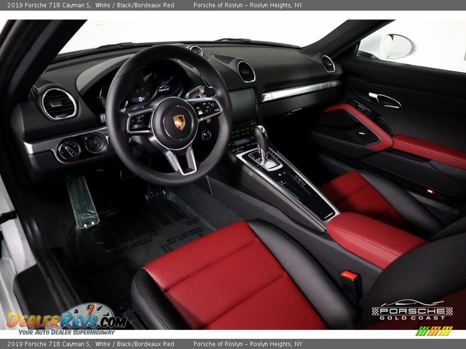 2019 Porsche 718 Cayman S White / Black/Bordeaux Red Photo #14