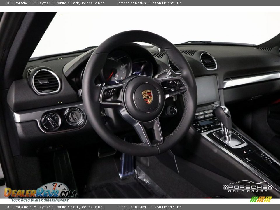 2019 Porsche 718 Cayman S White / Black/Bordeaux Red Photo #15
