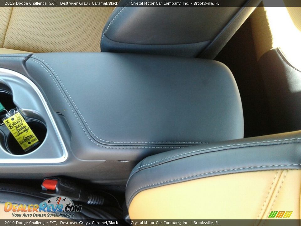 2019 Dodge Challenger SXT Destroyer Gray / Caramel/Black Photo #18