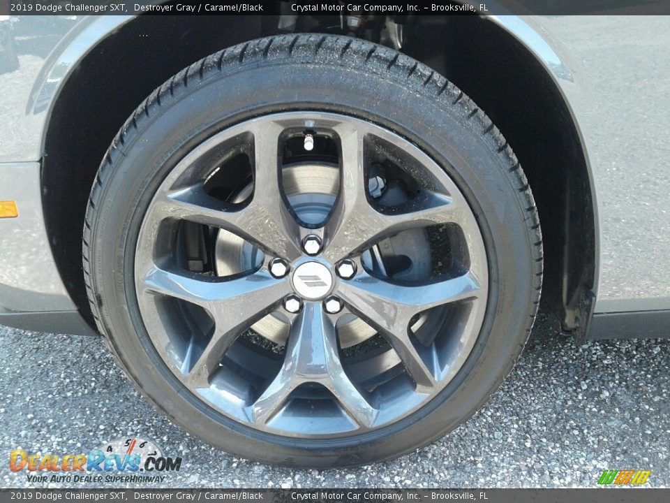 2019 Dodge Challenger SXT Destroyer Gray / Caramel/Black Photo #20
