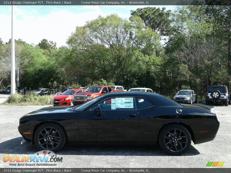2019 Dodge Challenger R/T Pitch Black / Black Photo #2