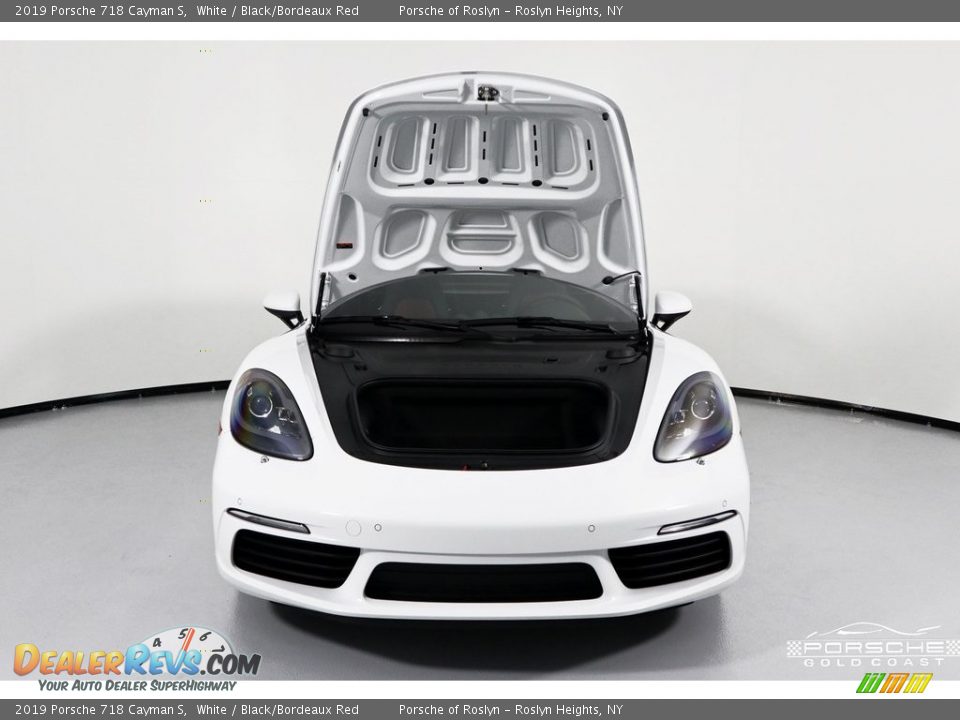 2019 Porsche 718 Cayman S White / Black/Bordeaux Red Photo #28