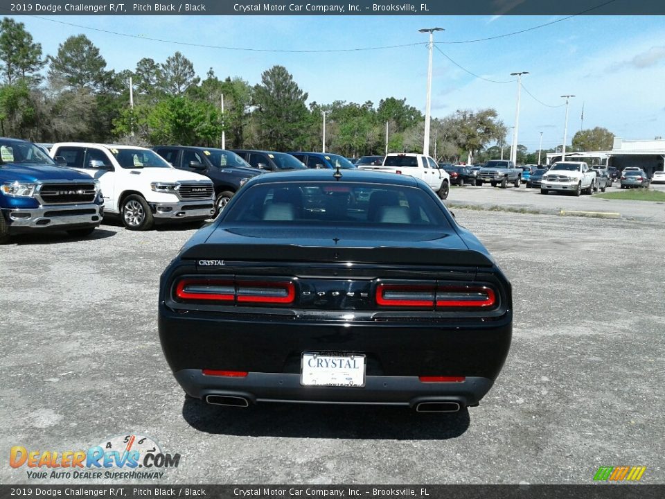 2019 Dodge Challenger R/T Pitch Black / Black Photo #4