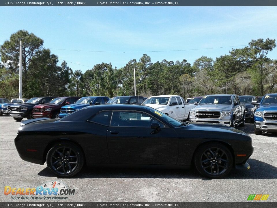 2019 Dodge Challenger R/T Pitch Black / Black Photo #6