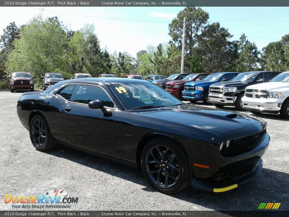 2019 Dodge Challenger R/T Pitch Black / Black Photo #7