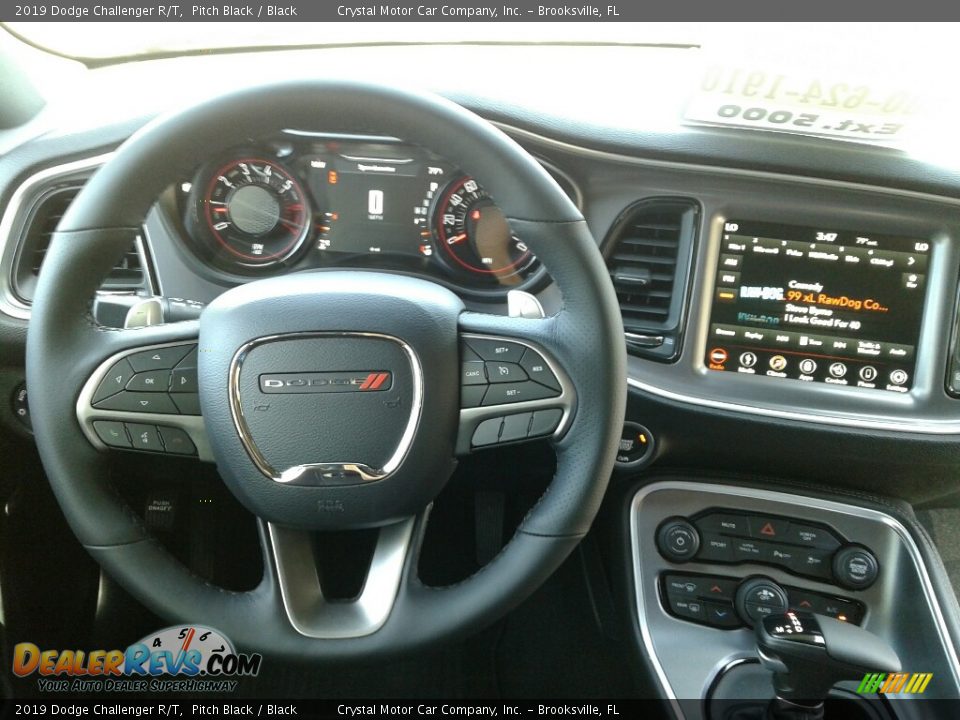 2019 Dodge Challenger R/T Pitch Black / Black Photo #13