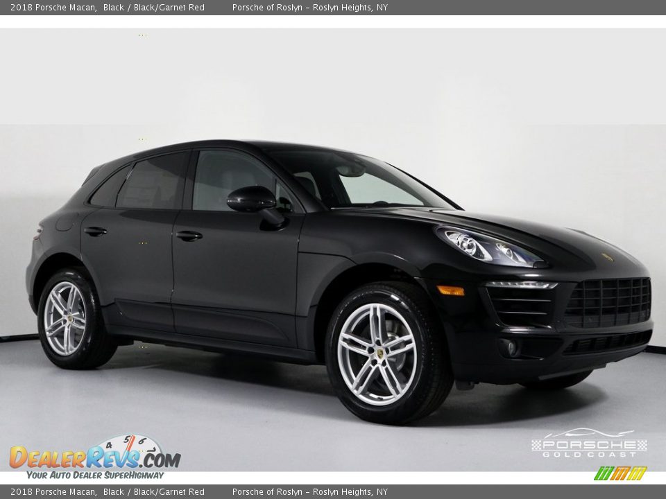 2018 Porsche Macan Black / Black/Garnet Red Photo #1