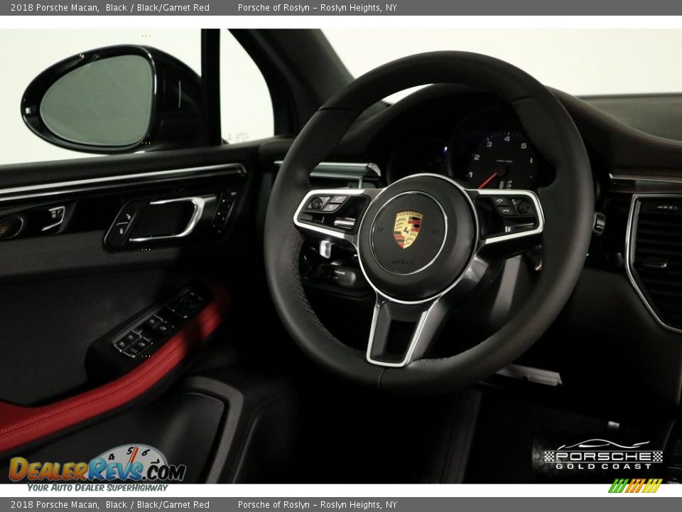 2018 Porsche Macan Black / Black/Garnet Red Photo #15