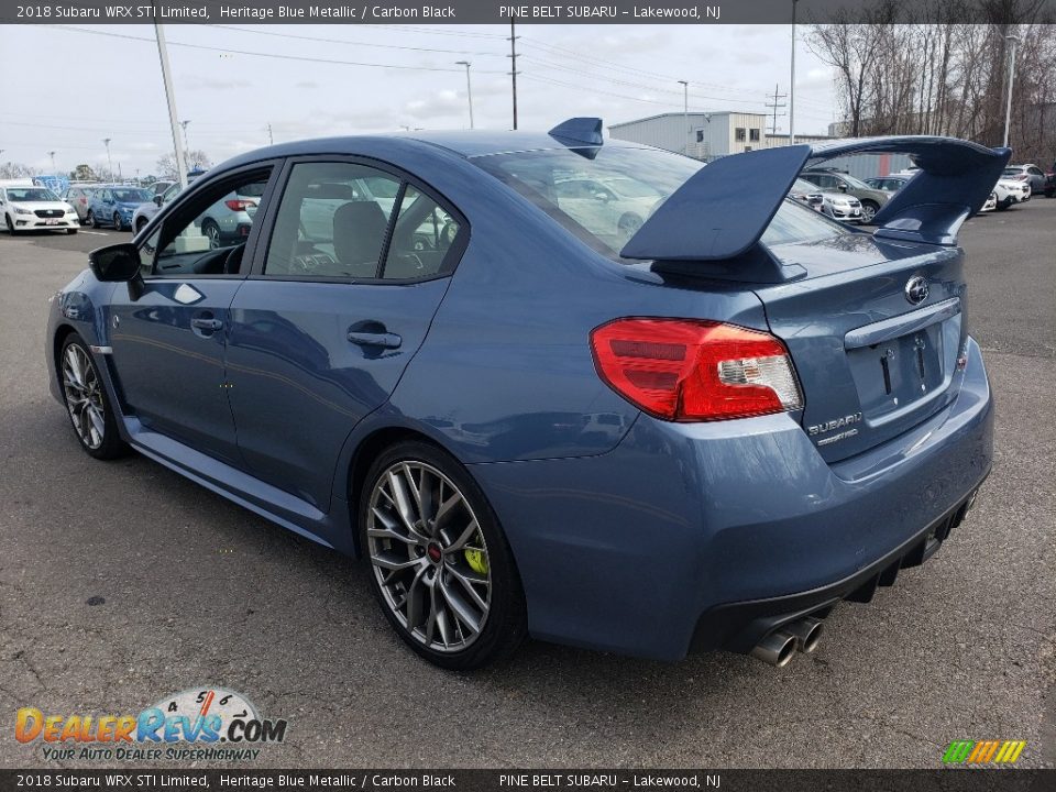2018 Subaru WRX STI Limited Heritage Blue Metallic / Carbon Black Photo #2