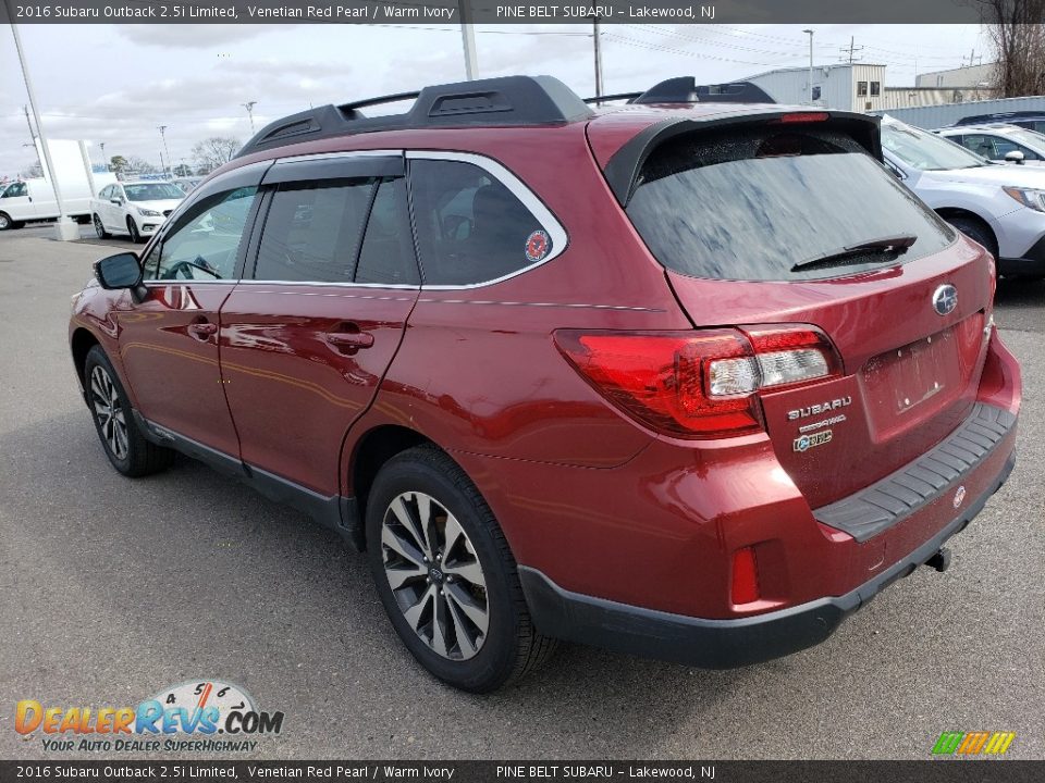 2016 Subaru Outback 2.5i Limited Venetian Red Pearl / Warm Ivory Photo #2