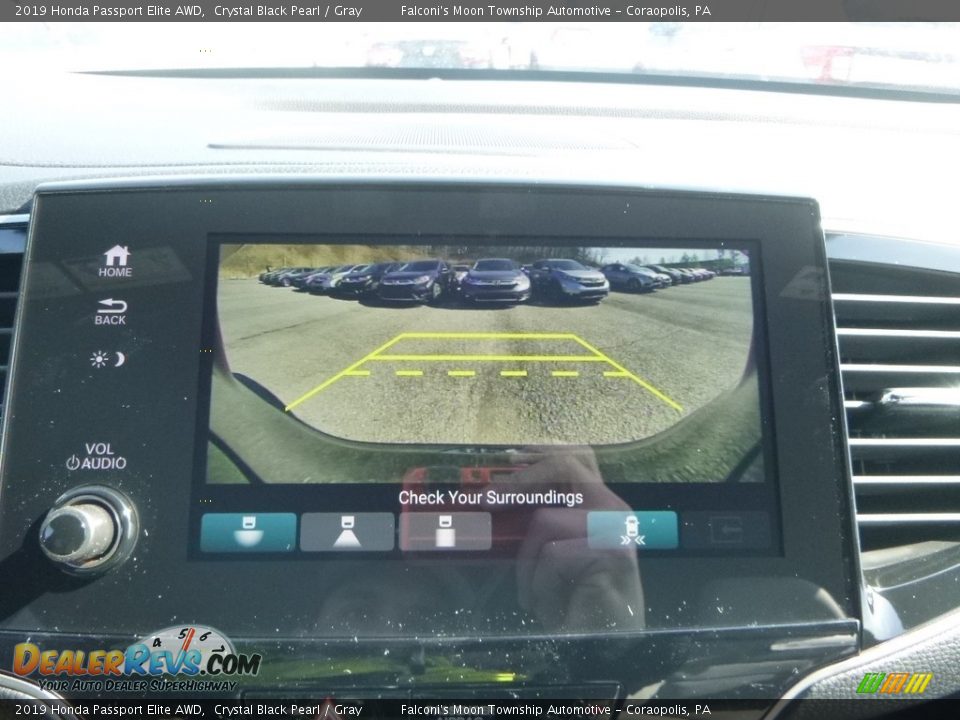 2019 Honda Passport Elite AWD Crystal Black Pearl / Gray Photo #15