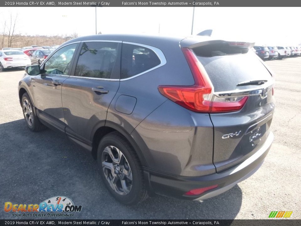 2019 Honda CR-V EX AWD Modern Steel Metallic / Gray Photo #2