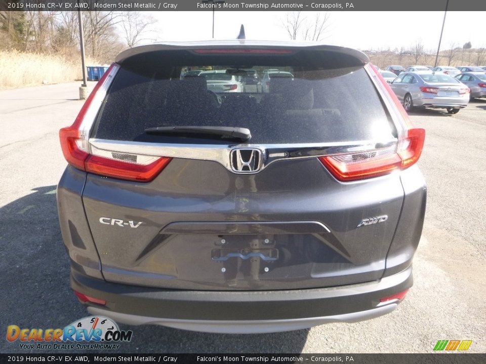 2019 Honda CR-V EX AWD Modern Steel Metallic / Gray Photo #3