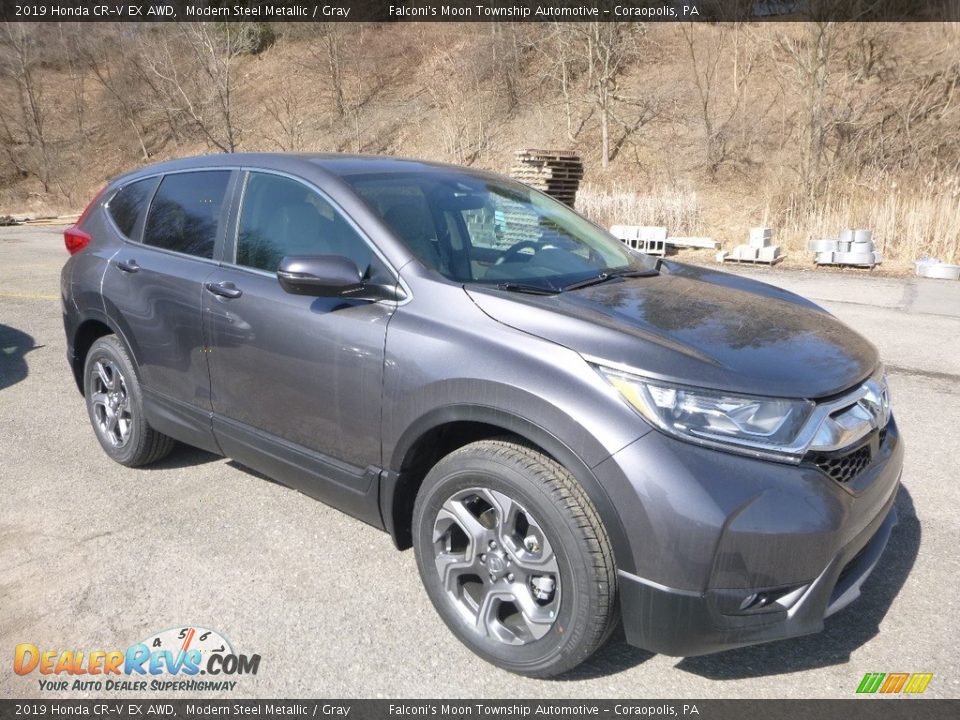 2019 Honda CR-V EX AWD Modern Steel Metallic / Gray Photo #5