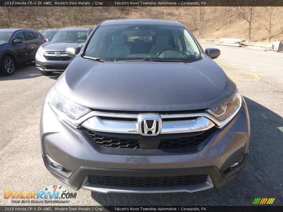 2019 Honda CR-V EX AWD Modern Steel Metallic / Gray Photo #6