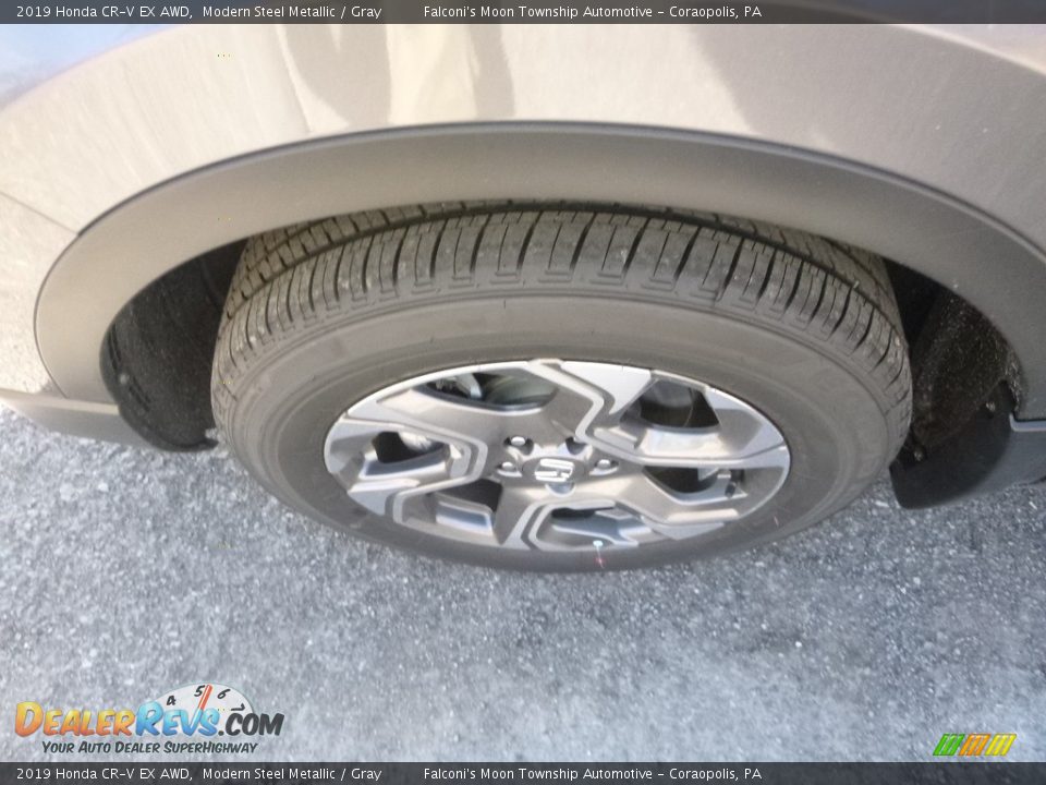 2019 Honda CR-V EX AWD Modern Steel Metallic / Gray Photo #7
