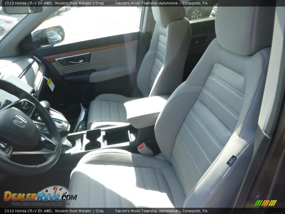 2019 Honda CR-V EX AWD Modern Steel Metallic / Gray Photo #8