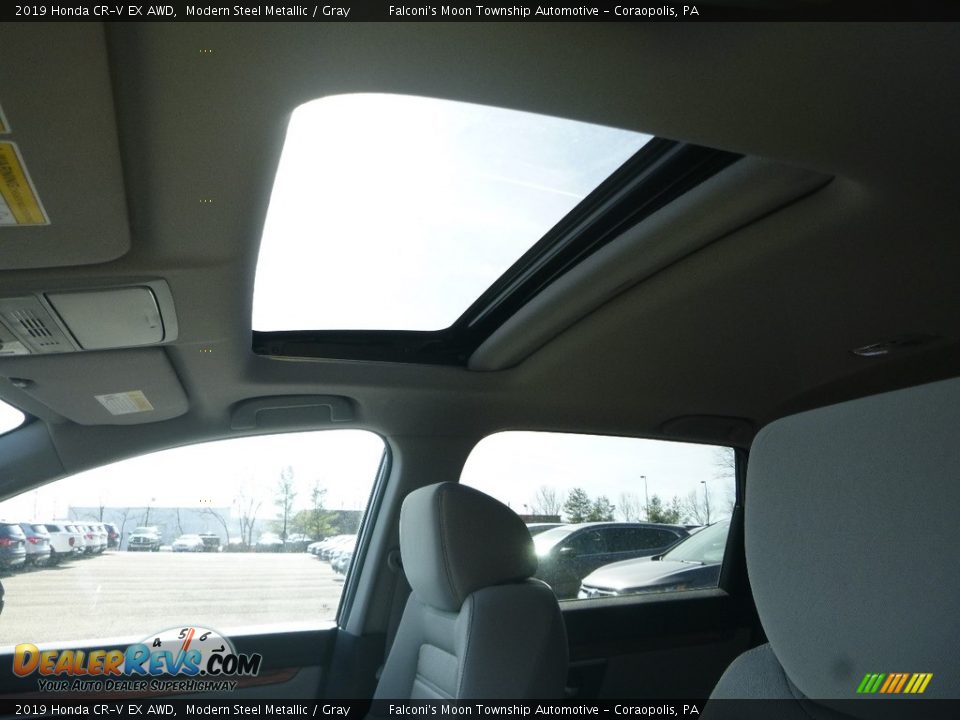 2019 Honda CR-V EX AWD Modern Steel Metallic / Gray Photo #13